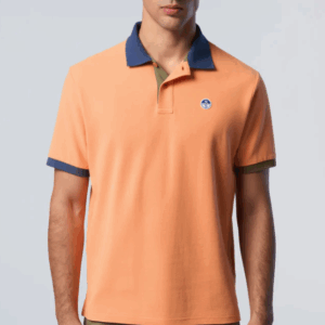 Polo con dettagli a contrasto