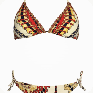 Bikini Triangolo con Sfere Dorate