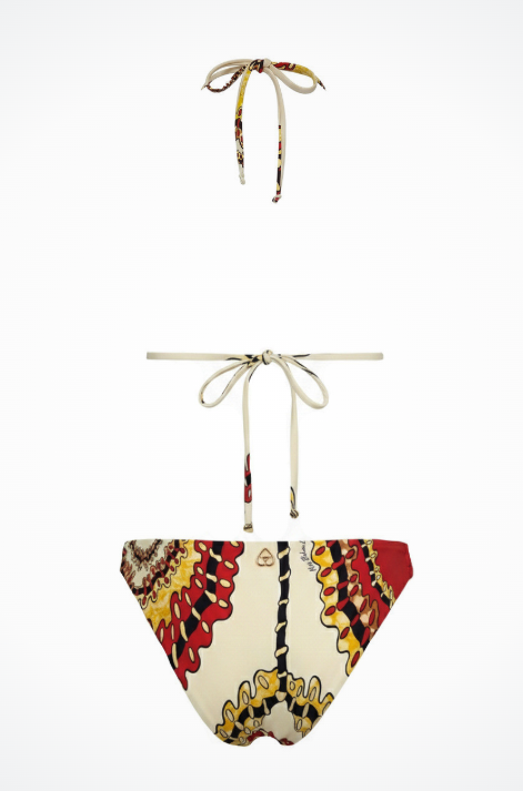 Bikini Triangolo con Sfere Dorate